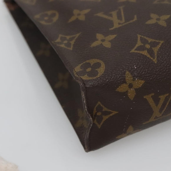 LOUIS VUITTON Monogram Poche Toilette 26 Pouch M47542 LV Auth 139481
