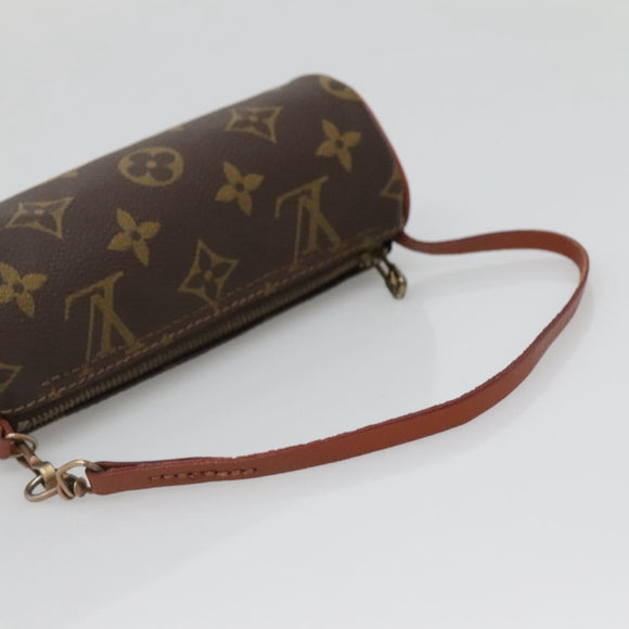 LOUIS VUITTON Monogram Papillon Pouch LV Auth 139483