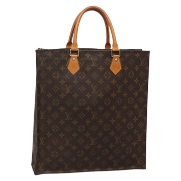 LOUIS VUITTON Monogram Sac Plat Hand Bag M51140 LV Auth 139486
