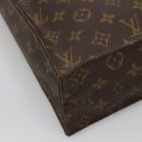 LOUIS VUITTON Monogram Sac Plat Hand Bag M51140 LV Auth 139486-11