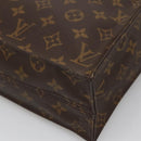 LOUIS VUITTON Monogram Sac Plat Hand Bag M51140 LV Auth 139486-12