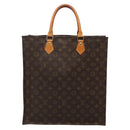 LOUIS VUITTON Monogram Sac Plat Hand Bag M51140 LV Auth 139486-2