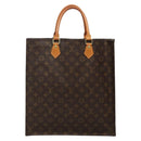 LOUIS VUITTON Monogram Sac Plat Hand Bag M51140 LV Auth 139486-3