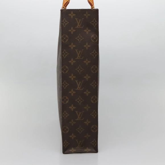 LOUIS VUITTON Monogram Sac Plat Hand Bag M51140 LV Auth 139486