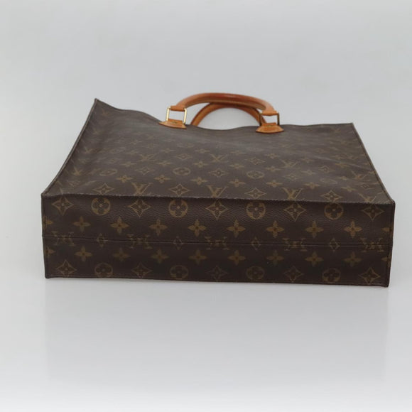 LOUIS VUITTON Monogram Sac Plat Hand Bag M51140 LV Auth 139486