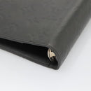 LOUIS VUITTON Monogram Mat Agenda MM Day Planner Cover Gray R20925 Auth 139494-10