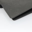 LOUIS VUITTON Monogram Mat Agenda MM Day Planner Cover Gray R20925 Auth 139494-11