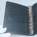 LOUIS VUITTON Monogram Mat Agenda MM Day Planner Cover Gray R20925 Auth 139494-14