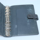 LOUIS VUITTON Monogram Mat Agenda MM Day Planner Cover Gray R20925 Auth 139494-15