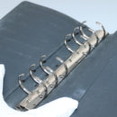 LOUIS VUITTON Monogram Mat Agenda MM Day Planner Cover Gray R20925 Auth 139494-16