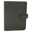 LOUIS VUITTON Monogram Mat Agenda MM Day Planner Cover Gray R20925 Auth 139494-2