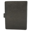 LOUIS VUITTON Monogram Mat Agenda MM Day Planner Cover Gray R20925 Auth 139494-3