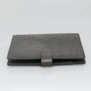 LOUIS VUITTON Monogram Mat Agenda MM Day Planner Cover Gray R20925 Auth 139494-4