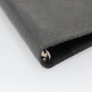 LOUIS VUITTON Monogram Mat Agenda MM Day Planner Cover Gray R20925 Auth 139494-9