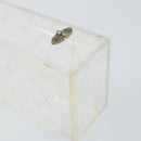 LOUIS VUITTON Monogram Clear Box Jewelry Box plastic Clear LV Auth 139495-15