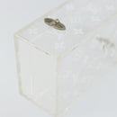 LOUIS VUITTON Monogram Clear Box Jewelry Box plastic Clear LV Auth 139495-16