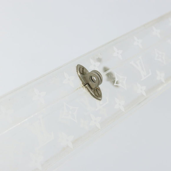 LOUIS VUITTON Monogram Clear Box Jewelry Box plastic Clear LV Auth 139495