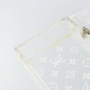 LOUIS VUITTON Monogram Clear Box Jewelry Box plastic Clear LV Auth 139495-12
