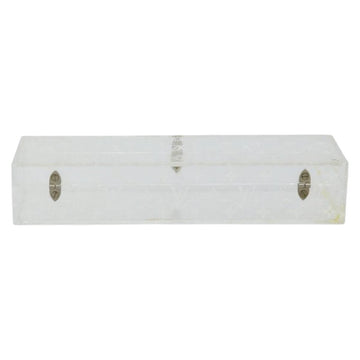 LOUIS VUITTON Monogram Clear Box Jewelry Box plastic Clear LV Auth 139495 - 0