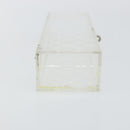 LOUIS VUITTON Monogram Clear Box Jewelry Box plastic Clear LV Auth 139495-4