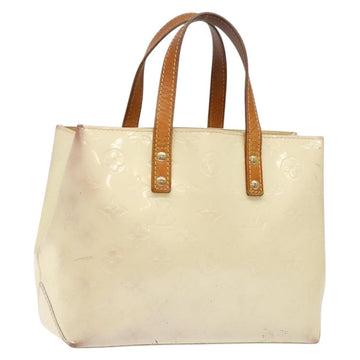 LOUIS VUITTON Monogram Vernis Reade PM Hand Bag Perle M91336 LV Auth 139500