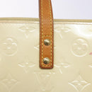 LOUIS VUITTON Monogram Vernis Reade PM Hand Bag Perle M91336 LV Auth 139500-18