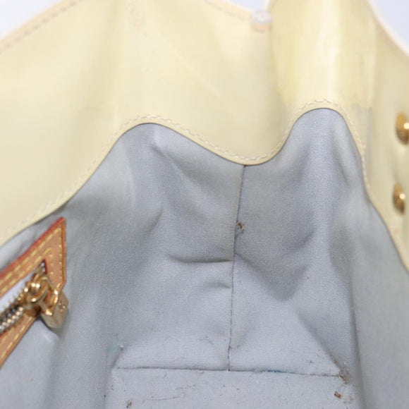 LOUIS VUITTON Monogram Vernis Reade PM Hand Bag Perle M91336 LV Auth 139500