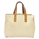 LOUIS VUITTON Monogram Vernis Reade PM Hand Bag Perle M91336 LV Auth 139500-2