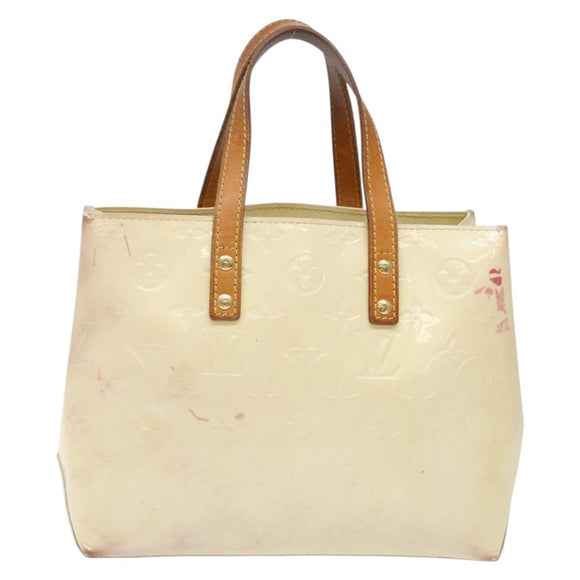 LOUIS VUITTON Monogram Vernis Reade PM Hand Bag Perle M91336 LV Auth 139500