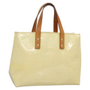 LOUIS VUITTON Monogram Vernis Reade PM Hand Bag Perle M91336 LV Auth 139501-1