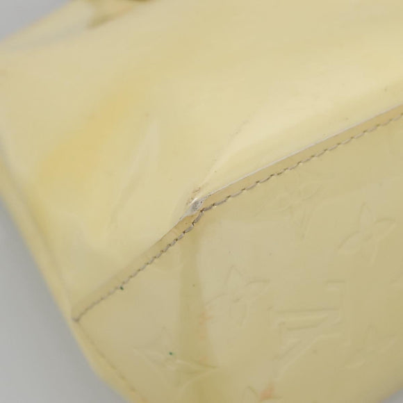 LOUIS VUITTON Monogram Vernis Reade PM Hand Bag Perle M91336 LV Auth 139501