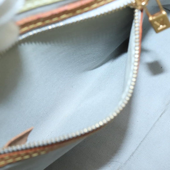 LOUIS VUITTON Monogram Vernis Reade PM Hand Bag Perle M91336 LV Auth 139501