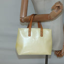 LOUIS VUITTON Monogram Vernis Reade PM Hand Bag Perle M91336 LV Auth 139501-20
