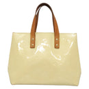 LOUIS VUITTON Monogram Vernis Reade PM Hand Bag Perle M91336 LV Auth 139501-2