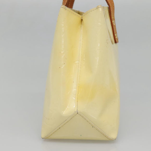 LOUIS VUITTON Monogram Vernis Reade PM Hand Bag Perle M91336 LV Auth 139501