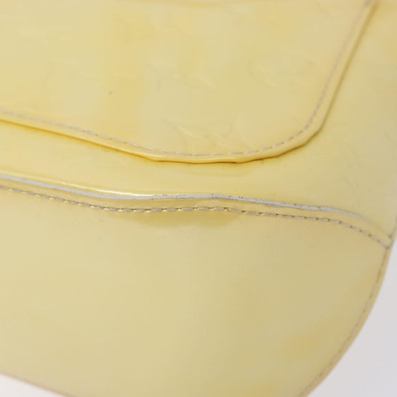 LOUIS VUITTON Monogram Vernis Minna Street Shoulder Bag Perle M91509 Auth 139504