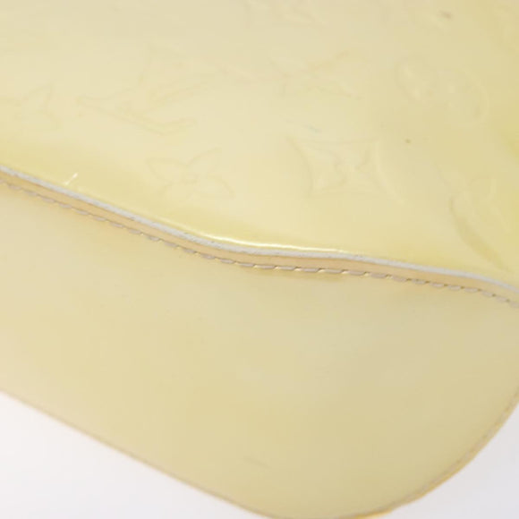 LOUIS VUITTON Monogram Vernis Minna Street Shoulder Bag Perle M91509 Auth 139504