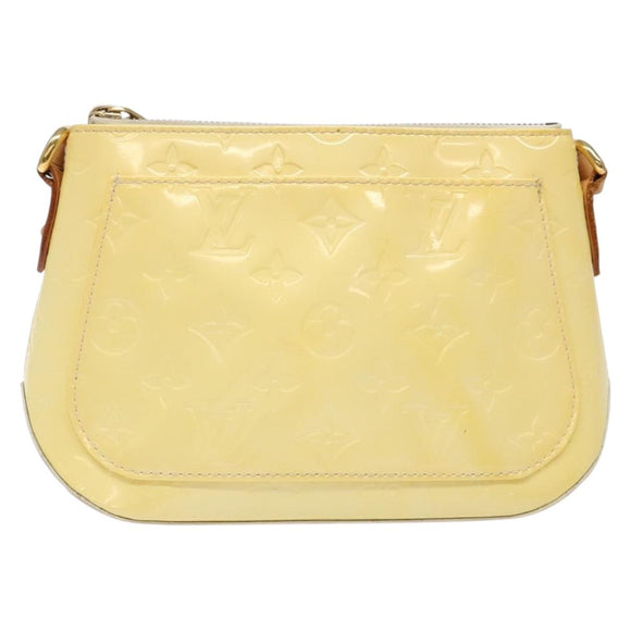 LOUIS VUITTON Monogram Vernis Minna Street Shoulder Bag Perle M91509 Auth 139504