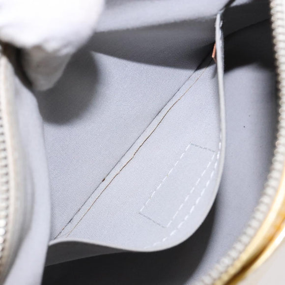 LOUIS VUITTON Monogram Vernis Minna Street Shoulder Bag Perle M91509 Auth 139504