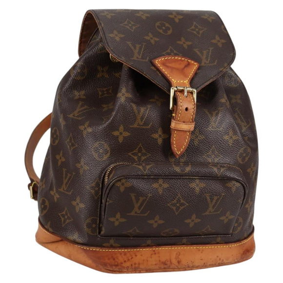 LOUIS VUITTON Monogram Montsouris MM Backpack M51136 LV Auth 139512