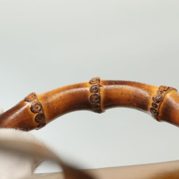 GUCCI Bamboo Backpack Patent leather Outlet Gold 003 1705 0030 Auth 139519