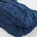 PRADA Accessory Pouch Nylon Blue Gold Auth 139522-12