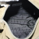 PRADA Shoulder Bag Nylon Khaki Silver Auth 139526-17