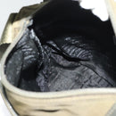 PRADA Shoulder Bag Nylon Khaki Silver Auth 139526-19