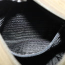 PRADA Shoulder Bag Nylon Khaki Silver Auth 139526-20