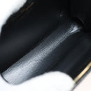 Salvatore Ferragamo Chain Vala Shoulder Bag Leather Black Gold Auth 139529-16