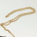 Salvatore Ferragamo Chain Vala Shoulder Bag Leather Black Gold Auth 139529-8