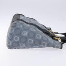 Salvatore Ferragamo Gancini Tote Bag Canvas Blue Gold Auth 139532-3