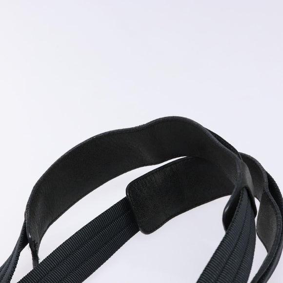 Salvatore Ferragamo Gancini Tote Bag Canvas Blue Gold Auth 139532