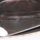 CELINE C Sulky Shoulder Bag Canvas Beige Gold Auth 139534-11